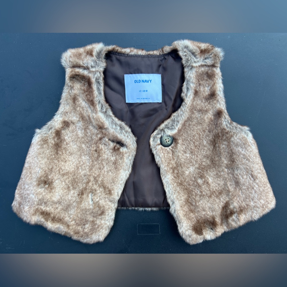 Faux Fur Vest 12-18 M